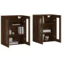 Wandschränke 2 Stück aus braunem Eichen-Ingenieurholz von , Sideboards - Ref: Foro24-3197928, Preis: 152,30 €, Rabatt: %