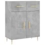Aparador alto madera contrachapada gris hormigón 69,5x34x180 cm de , Aparadores - Ref: Foro24-3198141, Precio: 154,42 €, Desc...