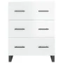 Hoher Schrank aus glänzend weißem Sperrholz 69,5x34x180 cm. von , Sideboards - Ref: Foro24-3198427, Preis: 206,37 €, Rabatt: %