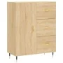 Hoher Schrank aus Sperrholz in Eichenholzfarbe 69,5x34x180 cm. von , Sideboards - Ref: Foro24-3198452, Preis: 170,92 €, Rabat...