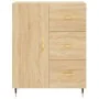 Hoher Schrank aus Sperrholz in Eichenholzfarbe 69,5x34x180 cm. von , Sideboards - Ref: Foro24-3198452, Preis: 170,92 €, Rabat...