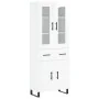 Tall white glossy plywood sideboard 69.5x34x180 cm by , Sideboards - Ref: Foro24-3198555, Price: 197,77 €, Discount: %