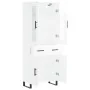 Tall white glossy plywood sideboard 69.5x34x180 cm by , Sideboards - Ref: Foro24-3198555, Price: 197,77 €, Discount: %