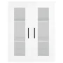 Tall white glossy plywood sideboard 69.5x34x180 cm by , Sideboards - Ref: Foro24-3198555, Price: 197,77 €, Discount: %