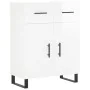 Tall white glossy plywood sideboard 69.5x34x180 cm by , Sideboards - Ref: Foro24-3198555, Price: 197,77 €, Discount: %