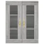 Aparador alto madera contrachapada gris sonoma 69,5x34x180 cm de , Aparadores - Ref: Foro24-3198647, Precio: 167,92 €, Descue...