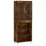 Aparador alto madera contrachapada roble ahumado 69,5x34x180 cm de , Aparadores - Ref: Foro24-3198702, Precio: 123,07 €, Desc...
