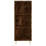 Smoked oak plywood sideboard 34.5x34x180 cm by , Sideboards - Ref: Foro24-3198974, Price: 86,73 €, Discount: %