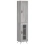 Hoher Schrank aus grauem Sonoma-Sperrholz 34,5x34x180 cm. von , Sideboards - Ref: Foro24-3199023, Preis: 100,35 €, Rabatt: %