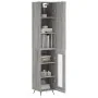 Aparador alto madera contrachapada gris Sonoma 34,5x34x180 cm de , Aparadores - Ref: Foro24-3199023, Precio: 98,98 €, Descuen...
