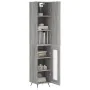 Hoher Schrank aus grauem Sonoma-Sperrholz 34,5x34x180 cm. von , Sideboards - Ref: Foro24-3199023, Preis: 100,35 €, Rabatt: %