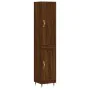 Aparador alto madera contrachapada roble marrón 34,5x34x180 cm de , Aparadores - Ref: Foro24-3199096, Precio: 100,47 €, Descu...