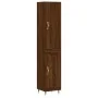 Hoher Schrank aus braunem Eichenfurnierholz 34,5x34x180 cm. von , Sideboards - Ref: Foro24-3199096, Preis: 100,47 €, Rabatt: %