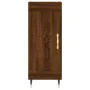 Aparador alto madera contrachapada roble marrón 34,5x34x180 cm de , Aparadores - Ref: Foro24-3199096, Precio: 100,47 €, Descu...