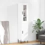 Hoher Schrank aus glänzend weißem Sperrholz 34,5x34x180 cm. von , Sideboards - Ref: Foro24-3199179, Preis: 117,73 €, Rabatt: %