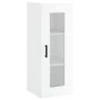 Hoher Schrank aus glänzend weißem Sperrholz 34,5x34x180 cm. von , Sideboards - Ref: Foro24-3199179, Preis: 117,73 €, Rabatt: %