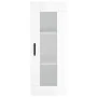 Hoher Schrank aus glänzend weißem Sperrholz 34,5x34x180 cm. von , Sideboards - Ref: Foro24-3199179, Preis: 117,73 €, Rabatt: %