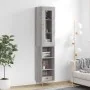 Tall gray Sonoma plywood sideboard 34.5x34x180 cm by , Sideboards - Ref: Foro24-3199359, Price: 90,54 €, Discount: %