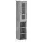 Tall gray Sonoma plywood sideboard 34.5x34x180 cm by , Sideboards - Ref: Foro24-3199359, Price: 90,54 €, Discount: %