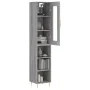 Aparador alto madera contrachapada gris Sonoma 34,5x34x180 cm de , Aparadores - Ref: Foro24-3199359, Precio: 90,54 €, Descuen...