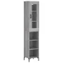 Hoher Schrank aus grauem Sonoma-Sperrholz 34,5x34x180 cm. von , Sideboards - Ref: Foro24-3199367, Preis: 96,34 €, Rabatt: %