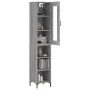 Tall gray Sonoma plywood sideboard 34.5x34x180 cm by , Sideboards - Ref: Foro24-3199367, Price: 96,34 €, Discount: %