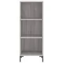 Hoher Schrank aus grauem Sonoma-Sperrholz 34,5x34x180 cm. von , Sideboards - Ref: Foro24-3199367, Preis: 96,34 €, Rabatt: %