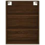 Aparador alto madera contrachapada marrón roble 69,5x34x180 cm de , Aparadores - Ref: Foro24-3189532, Precio: 155,78 €, Descu...