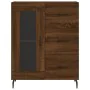 Aparador alto madera contrachapada marrón roble 69,5x34x180 cm de , Aparadores - Ref: Foro24-3189532, Precio: 155,78 €, Descu...