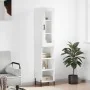 Aparador alto madera contrachapada blanco brillo 34,5x34x180 cm de , Aparadores - Ref: Foro24-3199371, Precio: 103,72 €, Desc...