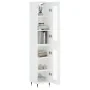 Tall white plywood sideboard 34.5x34x180 cm by , Sideboards - Ref: Foro24-3199409, Price: 100,03 €, Discount: %