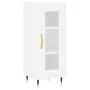 Aparador alto madera contrachapada blanco 34,5x34x180 cm de , Aparadores - Ref: Foro24-3199409, Precio: 100,03 €, Descuento: %
