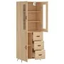Hoher Schrank aus Sperrholz in Eichenholzfarbe 69,5x34x180 cm. von , Sideboards - Ref: Foro24-3198444, Preis: 168,41 €, Rabat...