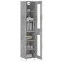 Gray concrete plywood sideboard 34.5x34x180 cm by , Sideboards - Ref: Foro24-3199421, Price: 98,24 €, Discount: %