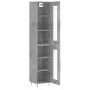 Gray concrete plywood sideboard 34.5x34x180 cm by , Sideboards - Ref: Foro24-3199421, Price: 98,24 €, Discount: %