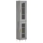 Aparador alto madera contrachapada gris Sonoma 34,5x34x180 cm de , Aparadores - Ref: Foro24-3199423, Precio: 101,42 €, Descue...
