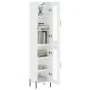 Tall white glossy plywood sideboard 34.5x34x180 cm by , Sideboards - Ref: Foro24-3199435, Price: 117,96 €, Discount: %