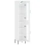 Tall white glossy plywood sideboard 34.5x34x180 cm by , Sideboards - Ref: Foro24-3199435, Price: 117,96 €, Discount: %