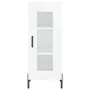 Tall white glossy plywood sideboard 34.5x34x180 cm by , Sideboards - Ref: Foro24-3199435, Price: 117,96 €, Discount: %