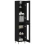 Black plywood sideboard 34.5x34x180 cm by , Sideboards - Ref: Foro24-3199442, Price: 110,75 €, Discount: %