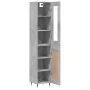 Aparador de madera contrachapada gris hormigón 34,5x34x180 cm de , Aparadores - Ref: Foro24-3199477, Precio: 98,45 €, Descuen...