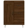 Aparador alto madera contrachapada marrón roble 69,5x34x180 cm de , Aparadores - Ref: Foro24-3190020, Precio: 147,85 €, Descu...