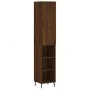 Aparador alto madera contrachapada roble marrón 34,5x34x180 cm de , Aparadores - Ref: Foro24-3199000, Precio: 102,92 €, Descu...