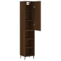 Aparador alto madera contrachapada roble marrón 34,5x34x180 cm de , Aparadores - Ref: Foro24-3199000, Precio: 102,92 €, Descu...