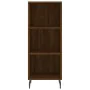 Aparador alto madera contrachapada roble marrón 34,5x34x180 cm de , Aparadores - Ref: Foro24-3199000, Precio: 102,92 €, Descu...