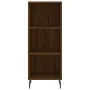 Hoher Schrank aus braunem Eichenfurnierholz 34,5x34x180 cm. von , Sideboards - Ref: Foro24-3199000, Preis: 104,45 €, Rabatt: %
