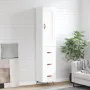 Aparador alto madera contrachapada blanco 34,5x34x180 cm de , Aparadores - Ref: Foro24-3200169, Precio: 116,54 €, Descuento: %