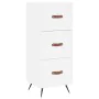 Aparador alto madera contrachapada blanco 34,5x34x180 cm de , Aparadores - Ref: Foro24-3200169, Precio: 116,54 €, Descuento: %