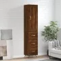 Hoher Schrank aus braunem Eichenfurnierholz 34,5x34x180 cm. von , Sideboards - Ref: Foro24-3200176, Preis: 116,00 €, Rabatt: %