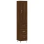 Hoher Schrank aus braunem Eichenfurnierholz 34,5x34x180 cm. von , Sideboards - Ref: Foro24-3200176, Preis: 116,00 €, Rabatt: %